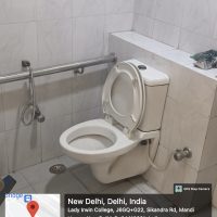 Accessible toilets with side rails